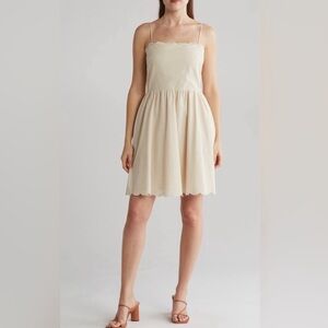Lucy Paris Cream Smocked Sundress for Weddings